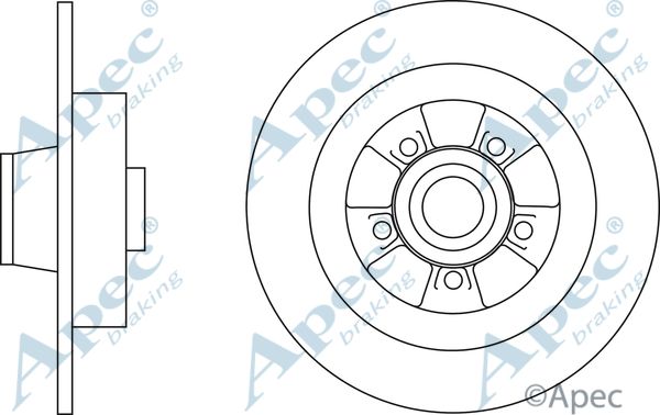 APEC BRAKING stabdžių diskas DSK3188